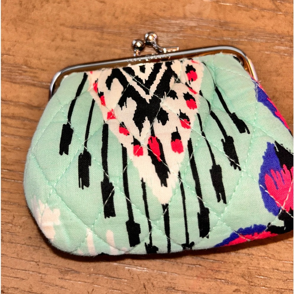 Vera Bradley kiss lock coin purse